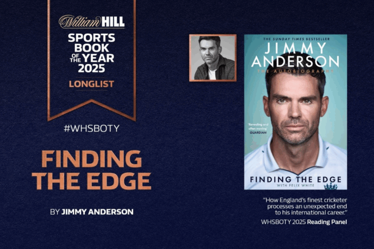 Cricketer James Anderson’s memoir longlisted for Sports Book of the Year