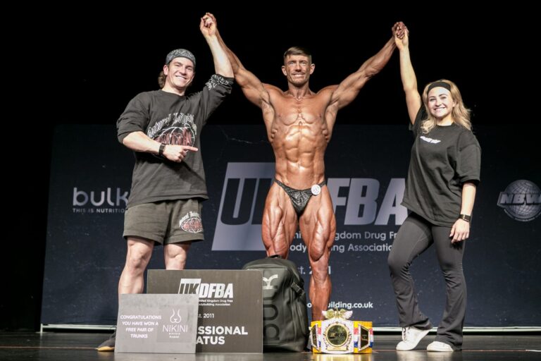 Personal trainer hailed UK champ in national bodybuilding contest