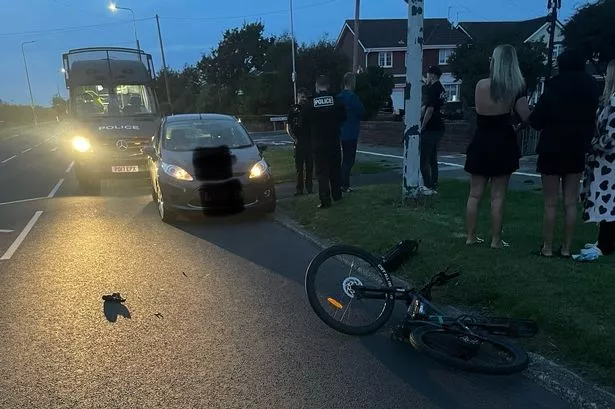 E-bike rider ‘chucked onto bonnet and windscreen of car’ in crash