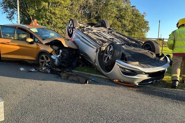 Firefighters pull two cars to safety after Lancaster horror crash