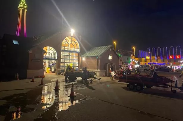 Emergency helicopter ‘attacked by lasers’ in rescue mission for person who ‘entered Blackpool sea’