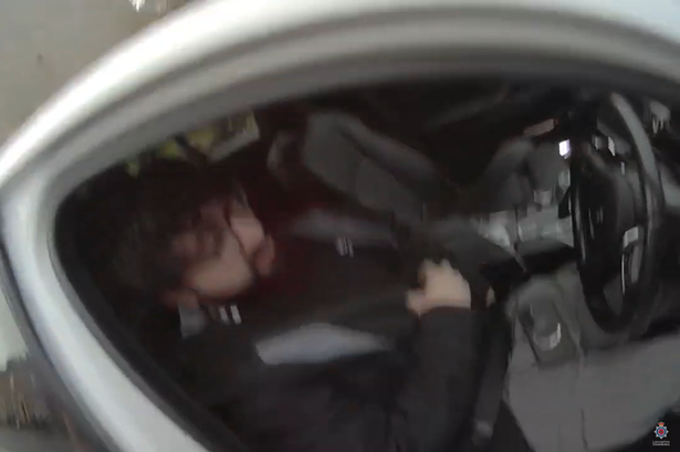 Moment dangerous sex offender was arrested in Blackburn after assaulting 12-year-old