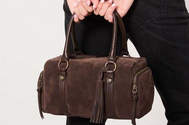 This chocolate brown suede bag is set to be autumn’s must-have accessory and its under £60