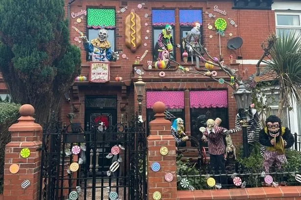 Michael not clowning around with spooky Blackpool display