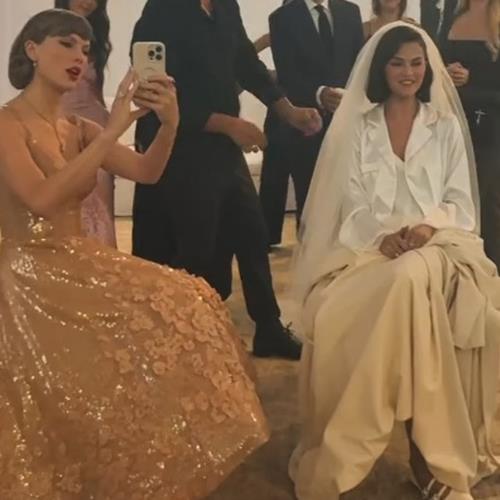 Taylor Swift gushes over Selena Gomez in behind-the-scenes wedding video