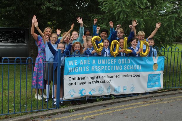 Primary school celebrating huge UNICEF accolade