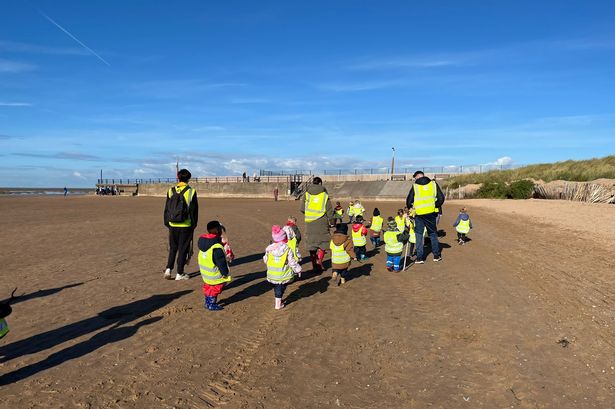 Nursery children feel ‘part of something bigger’ after St Annes beach clean-up