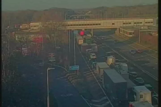 M6 traffic LIVE as overturned vehicle forces motorway to shut