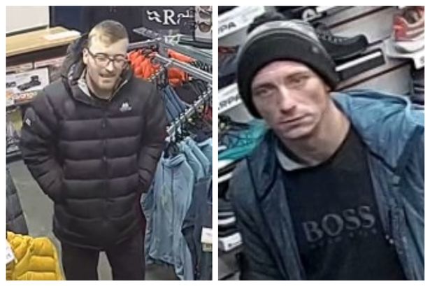 Police hunt two men after ‘high-value’ clothes stolen from shop