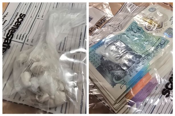 Police swoop on ‘suspicious’ car and find drug haul and wads of cash