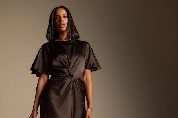Rochelle Humes’ ‘SO flattering’ £46 satin midi dress is a festive season must-have