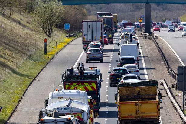 M65 traffic LIVE: Drivers stuck in huge queues after crash with hour-long delays – updates