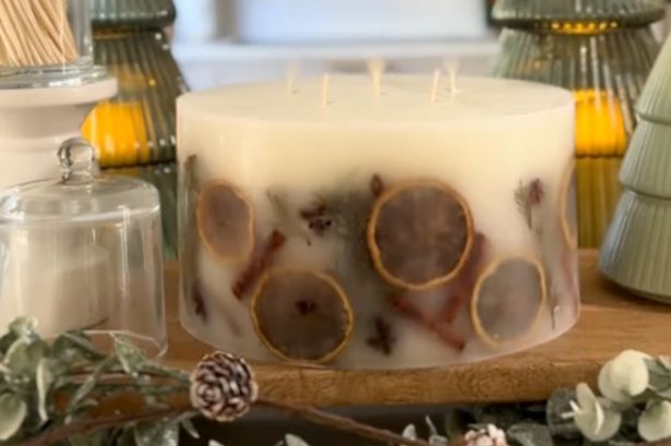 Aldi’s giant £25 Christmas candle is being compared to The White Company for £70 less