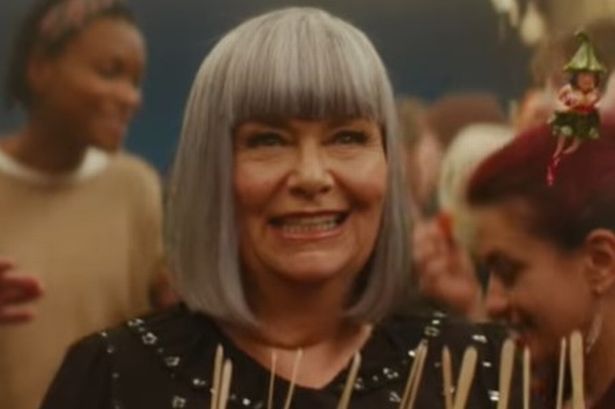 Dawn French rocks £65 sparkly M&S dress in the retailer’s new Christmas advert