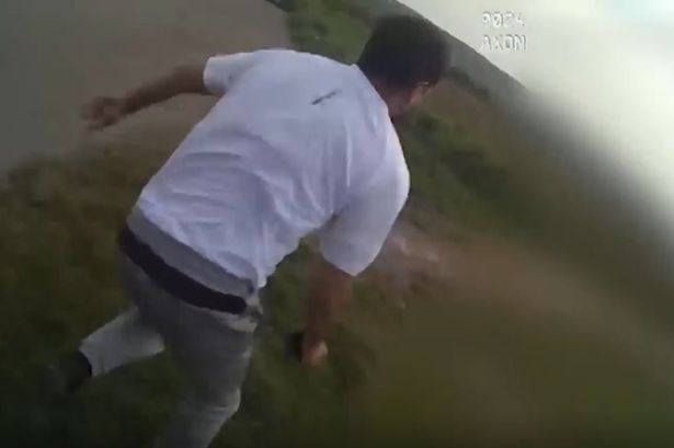 Moment alleged Islamic state supporter said to be plotting terror attack ran from police at hotel car park