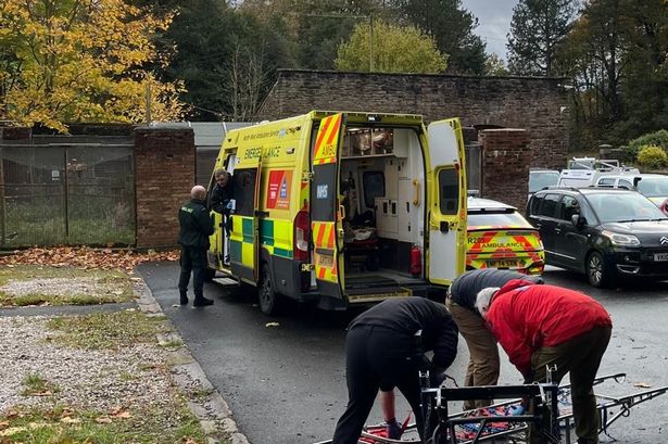 Mountain rescue crew called to help a person to safety in Witton Park