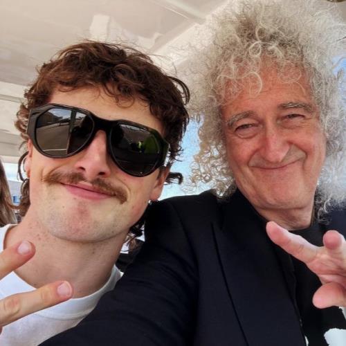Benson Boone reunites with Queen legend Brian May at London show for Bohemian Rhapsody