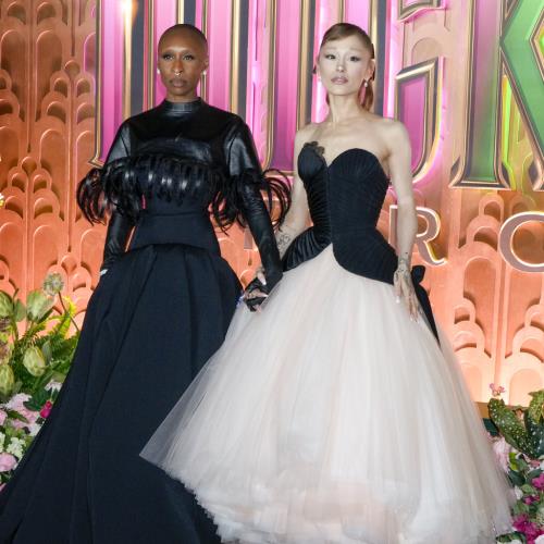 Ariana Grande explains why she and Cynthia Erivo hold hands at Wicked press events