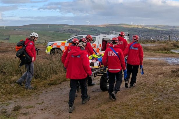 Motocross rider injured in fall as emergency services rush to scene