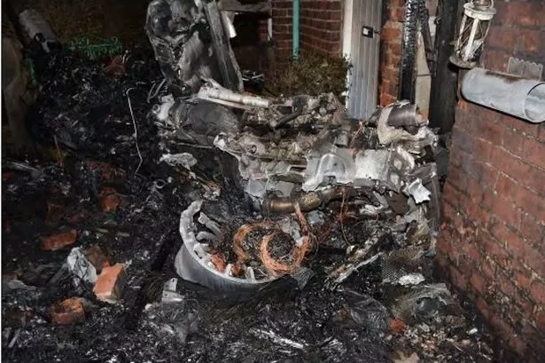 £100k supercar engulfed in fireball after ‘reckless’ driver crashed into house