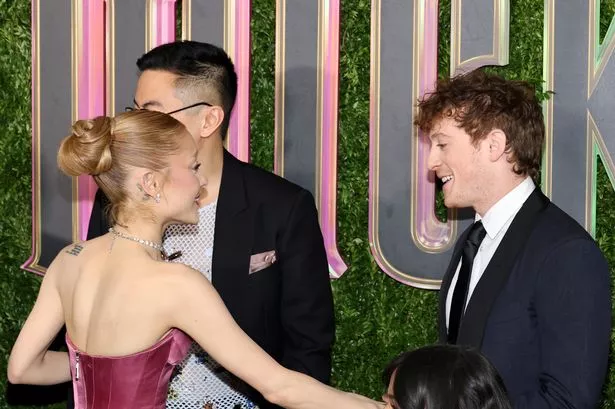 Ariana Grande and Ethan Slater’s subtly squash ‘split’ claims at NY premiere