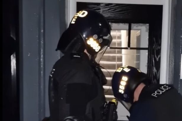 Cops carry out two morning raids in bid to ‘make sure the naughty list stays accurate’