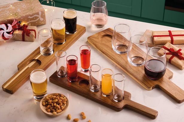 Aldi’s affordable £9 drinks flight paddle has landed and it’s ready for Christmas hosting