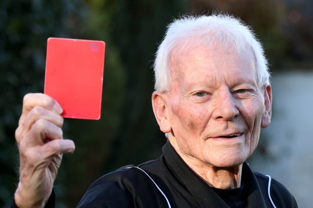 ‘I’m still refereeing aged 85 – this is how the players react when I turn up’