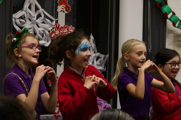 Families enjoy town’s big lights switch on night