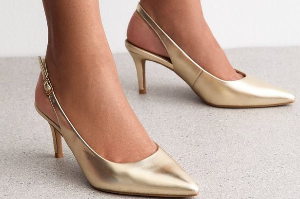 New Look drops £26 gold kitten heels that rival £800 Jimmy Choos and go with any party outfit