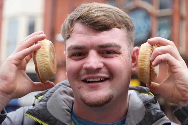 Blackpool carer scoffs pie in 60 seconds to be crowned World Pie Eating Champion