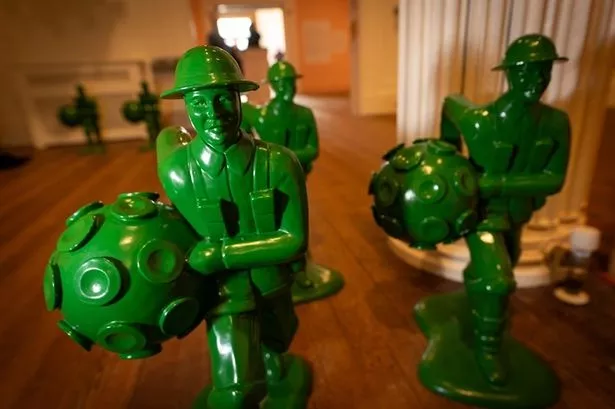 Inflatable germs and giant toys bring colour and fun to Blackpool