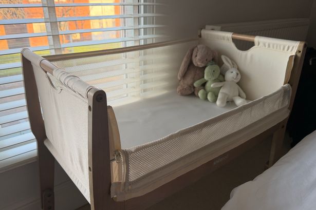 This compact yet practical baby cot is perfect for small bedrooms and costs 69p per sleep