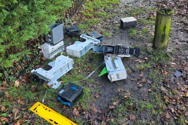Cash boxes and money counters discovered in Lancashire park