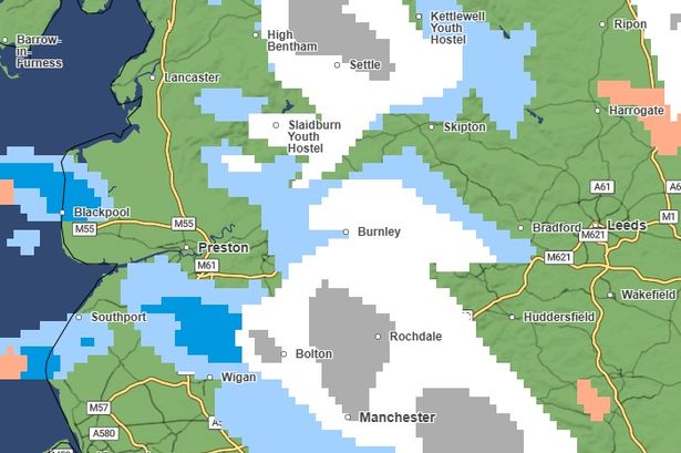 Exact times snow will fall over Lancashire today amid double Met Office warning