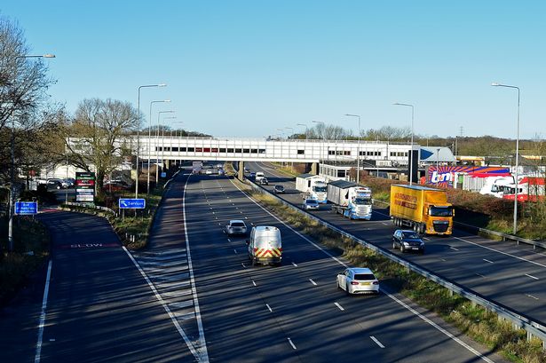 Arrest made at motorway services after £40,000 in cash allegedly found in van