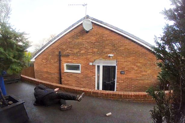 Doorbell footage shows moment Lancashire grandad, 73, slips over on black ice