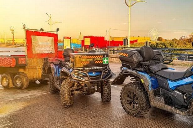 Man stuck in the mud on Southport beach triggers emergency response