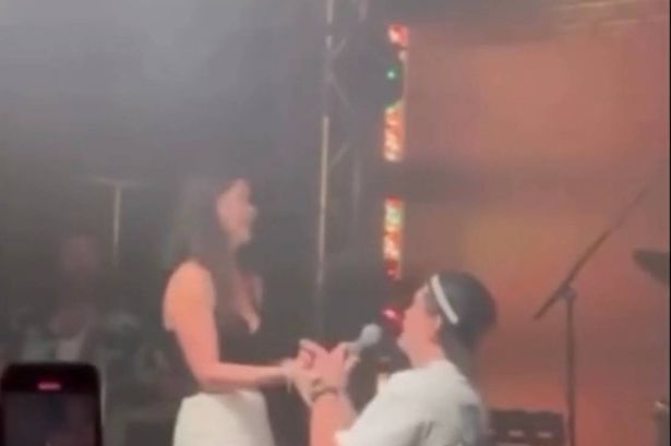 Band left red-faced after public marriage proposal goes horribly wrong – and instantly viral