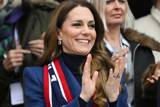 Kate Middleton channels Claudia Winkleman’s iconic style with £30 gloves at Six Nations rugby
