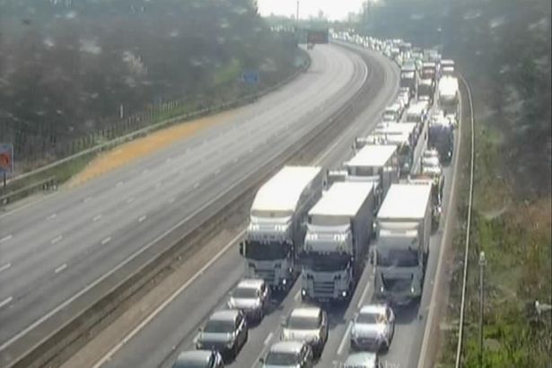 M6 traffic live as crash forces motorway to close and air ambulance lands – latest updates