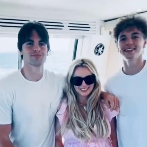 Britney Spears reunites with both sons for rare family trip