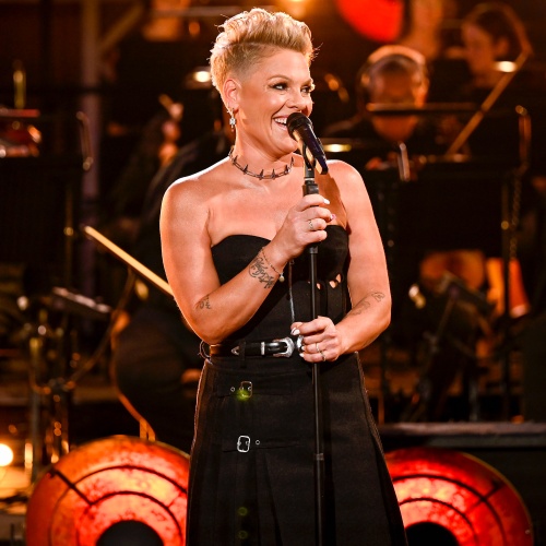 P!nk performs in the Radio 2 Piano Room