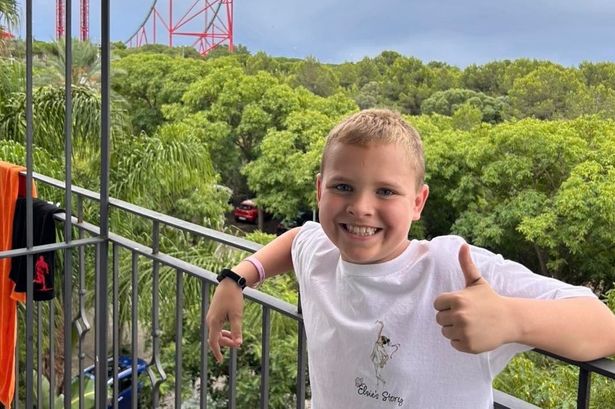 Brave boy takes on 235ft Big One climb after epic rollercoaster challenge
