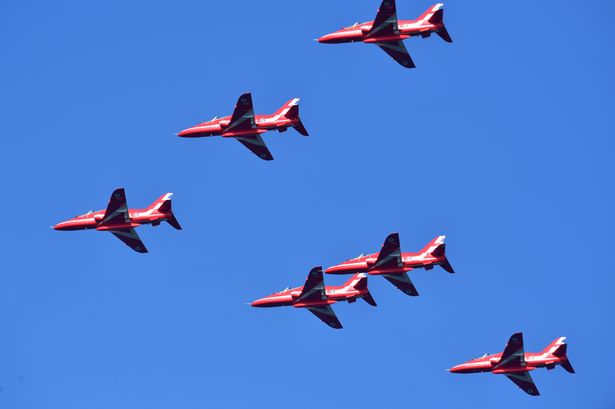 Red Arrows exact route and times on Friday as they fly over the North West
