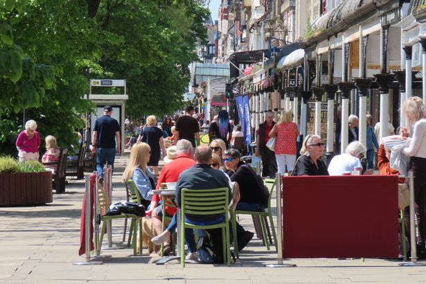 Lancashire or Merseyside: Southport locals tie their colours to the mast