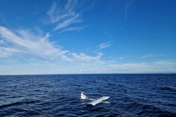 Cardigan Bay plane crash: Crew found floating on wing after it crashes in sea off UK coast