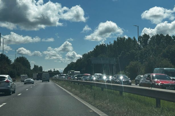 Firefighters ‘cleaned motorway contamination’ after five-vehicle M6 crash which led to hours of delays