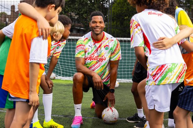 Joleon Lescott helps kick off summer of free football camps for children