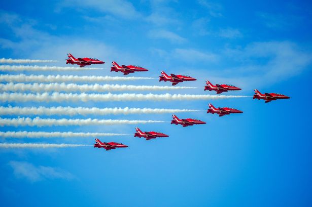 Southport Air Show display times for Saturday and Sunday including Red Arrows